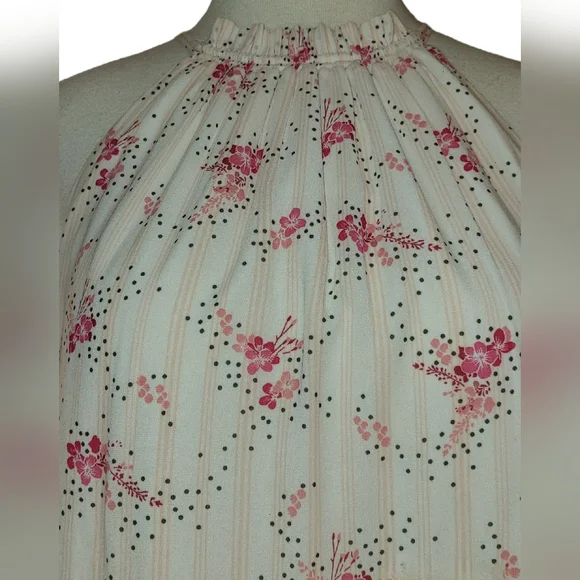 Loft size S white/pink dress - Picture 5 of 10